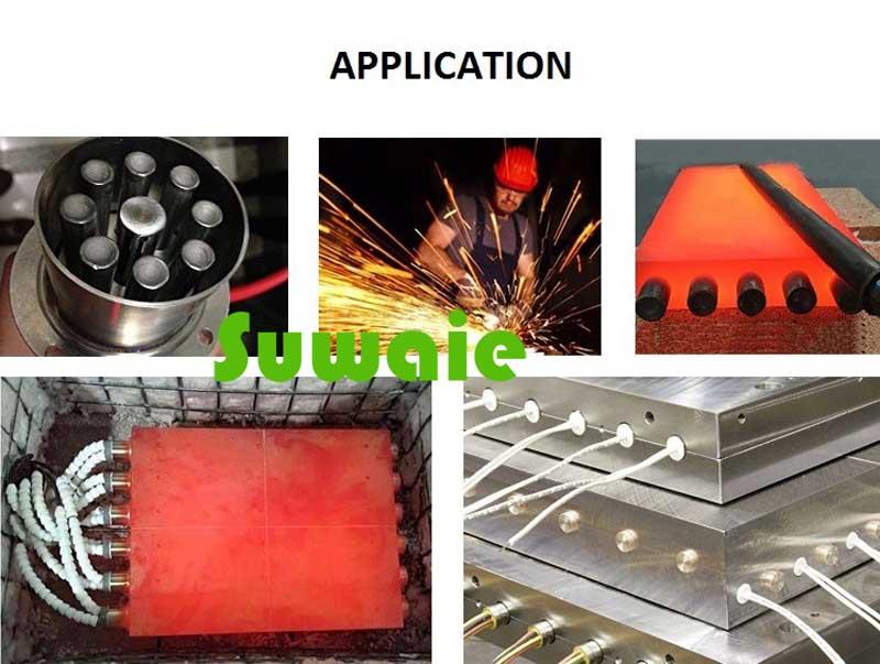Flange Split Sheath Immersion Cartridge Heater applications